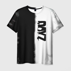 Мужская футболка 3D Dayz черно белый ужас