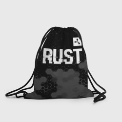 Рюкзак-мешок 3D Rust glitch на темном фоне посередине