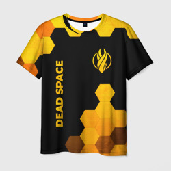Dead Space - gold gradient вертикально – Мужская футболка 3D с принтом купить со скидкой в -26%