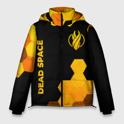 Мужская зимняя куртка 3D Dead Space - gold gradient вертикально