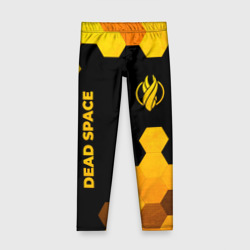 Детские леггинсы 3D Dead Space - gold gradient вертикально