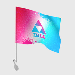 Флаг для автомобиля Zelda neon gradient style