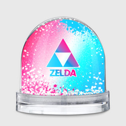 Игрушка Снежный шар Zelda neon gradient style