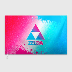 Флаг 3D Zelda neon gradient style