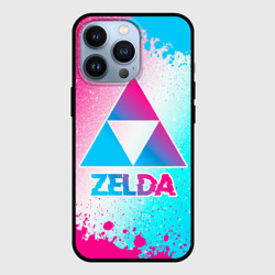 Чехол для iPhone 13 Pro Zelda neon gradient style