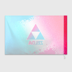 Флаг 3D Zelda neon gradient style - фото 2