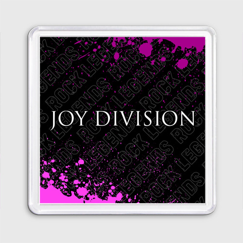 Магнит 55*55 Joy Division rock legends по-горизонтали