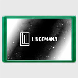 Магнит 45*70 Lindemann glitch на темном фоне по-горизонтали