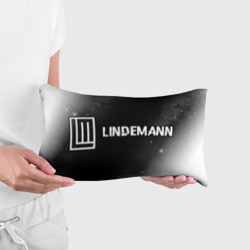 Подушка 3D антистресс Lindemann glitch на темном фоне по-горизонтали - фото 2