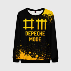 Мужской свитшот 3D Depeche Mode - gold gradient