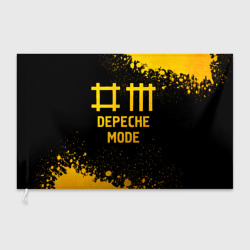 Флаг 3D Depeche Mode - gold gradient