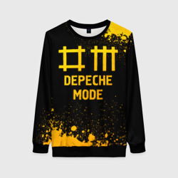 Женский свитшот 3D Depeche Mode - gold gradient