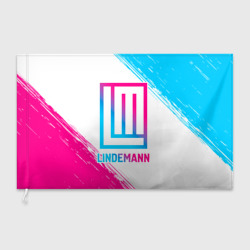 Флаг 3D Lindemann neon gradient style