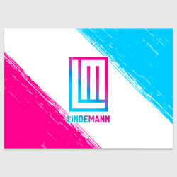 Поздравительная открытка Lindemann neon gradient style