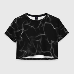 Женская футболка Crop-top 3D Узор дыма 