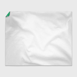 Плед с принтом Белые и ядовито-зелёные стрекозы для любого человека, вид спереди №4. Цвет основы: 3d (велсофт)