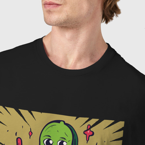 Мужская футболка хлопок с принтом Не вкусное авокадо, фото #4