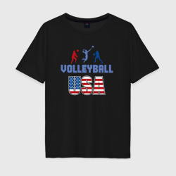 Мужская футболка хлопок Oversize USA volley