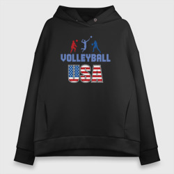 Женское худи Oversize хлопок USA volley