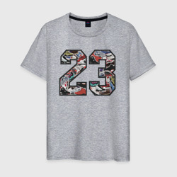 Джордан 23 – Мужская футболка хлопок с принтом купить со скидкой в -20%