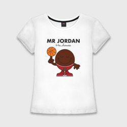 Женская футболка хлопок Slim Мистер Джордан