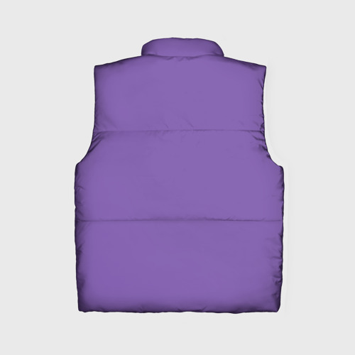 Женский жилет утепленный 3D с принтом Королевский пурпурный Крайола, вид сзади #1
