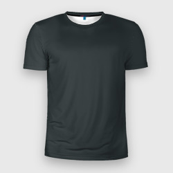 Мужская футболка 3D Slim Антрацитово-серый однотонный
