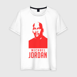 Jordan in red – Мужская футболка хлопок с принтом купить со скидкой в -20%