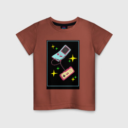 Gameboy and joystick – Детская футболка хлопок с принтом купить со скидкой в -20%