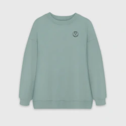 Женский свитшот oversize без начеса хлопок Овен aries маленький