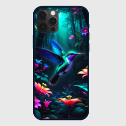 Чехол для iPhone 12 Pro Max Колибри в темном лесу