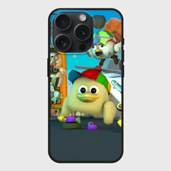 Чехол силиконовый для Apple iPhone 15 Pro Мax матовый Маленький Мальчик Чикен Ган