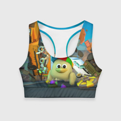 Женский спортивный топ 3D Маленький Мальчик Чикен Ган