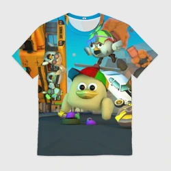 Мужская футболка 3D Маленький Мальчик Чикен Ган