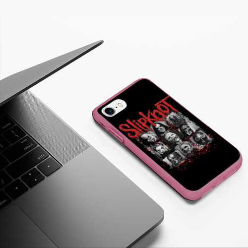 Чехол для iPhone 7/8 матовый с принтом Группа Слипкнот, фото #5