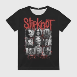Женская футболка 3D Группа Слипкнот