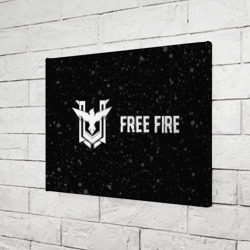 Холст прямоугольный Free Fire glitch на темном фоне по-горизонтали - фото 2
