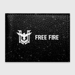 Обложка для студенческого билета Free Fire glitch на темном фоне по-горизонтали