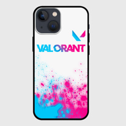 Чехол для iPhone 13 mini Valorant neon gradient style посередине