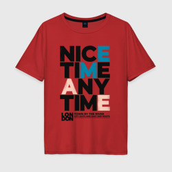 Мужская футболка хлопок Oversize Nice time