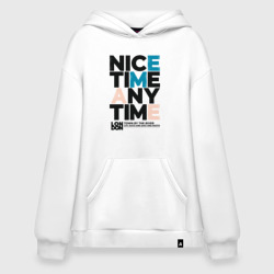 Худи SuperOversize хлопок Nice time