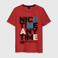 Nice time – Мужская футболка хлопок с принтом купить со скидкой в -20%