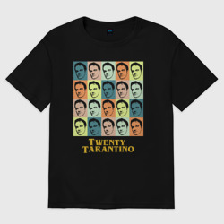Женская футболка хлопок Oversize Twenty Tarantino face