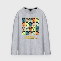 Женский лонгслив oversize хлопок Twenty Tarantino face