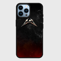 Чехол для iPhone 14 Pro Max Папа в стиле Металлика
