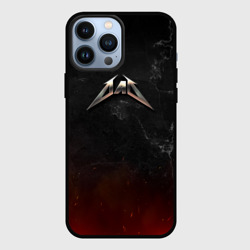Чехол для iPhone 13 Pro Max Папа в стиле Металлика