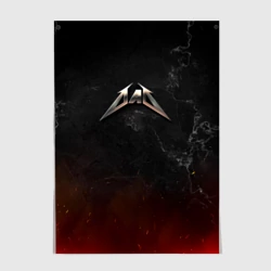 Постер Папа в стиле Металлика