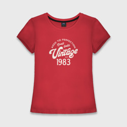 Женская футболка хлопок Slim 1983 год - выдержанный до совершенства