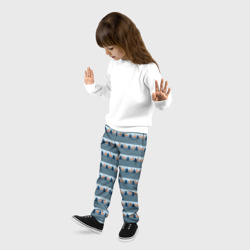 Детские брюки 3D Олени в синем лесу - фото 2