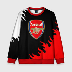 Детский свитшот 3D Arsenal fc flame